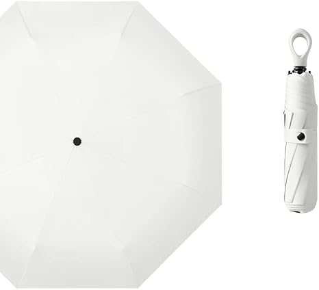 Compact Folding Umbrella Ring Handle Coating Layer Fabric Blocking UV Protection 99.9%/Car/Small Travel Backpack/Lightweight Portable/Rain Sun Anti UPF 50/Men Women Kids