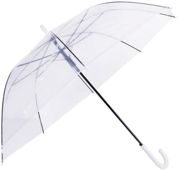 Transparent Umbrella(Crystal Clear),Umbrella,The Best Gift for A Rainy Day.