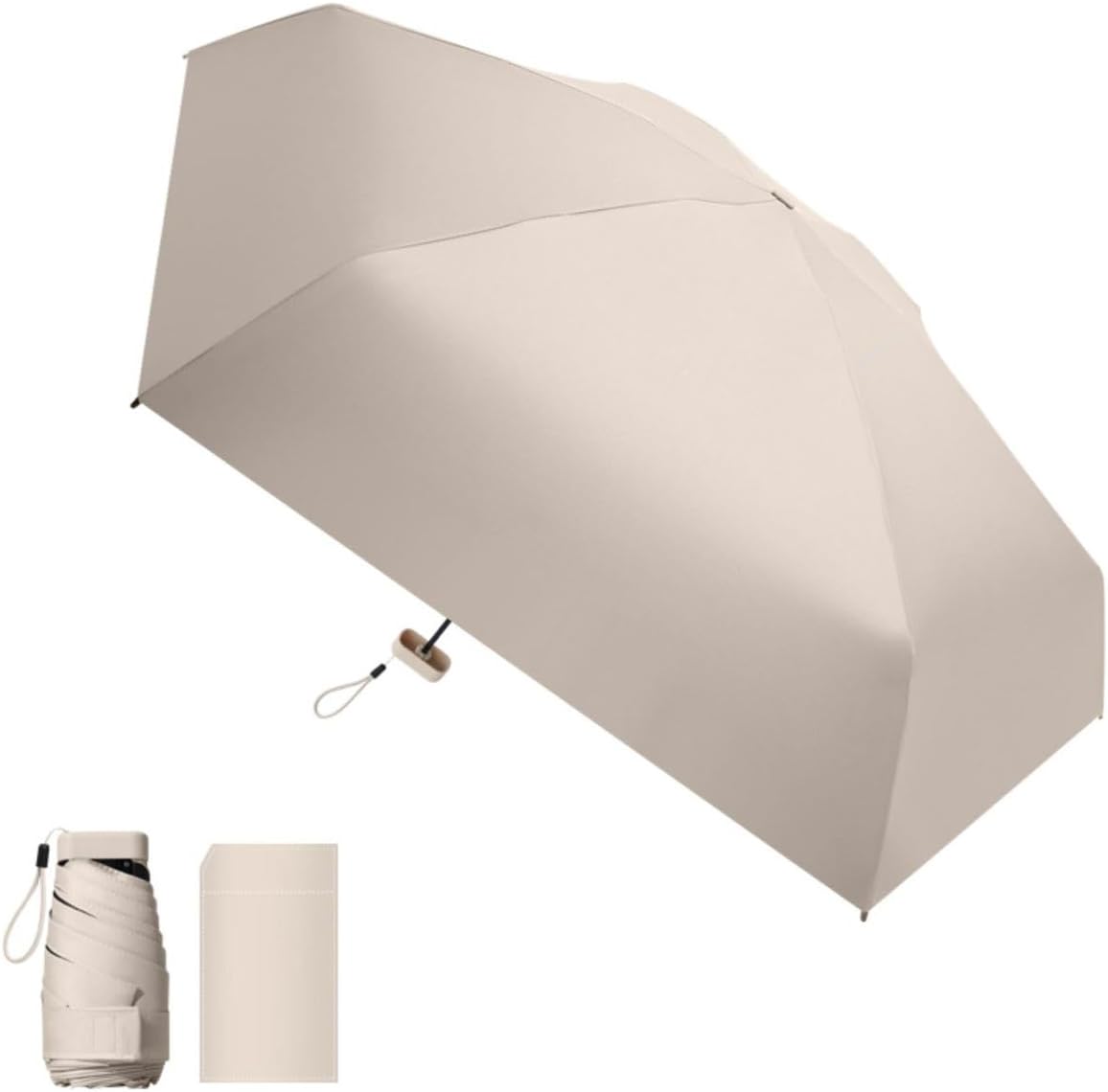 Compact Anti-UV Folding Parasol Umbrella Small Lightweight Sun & Rain Umbrella