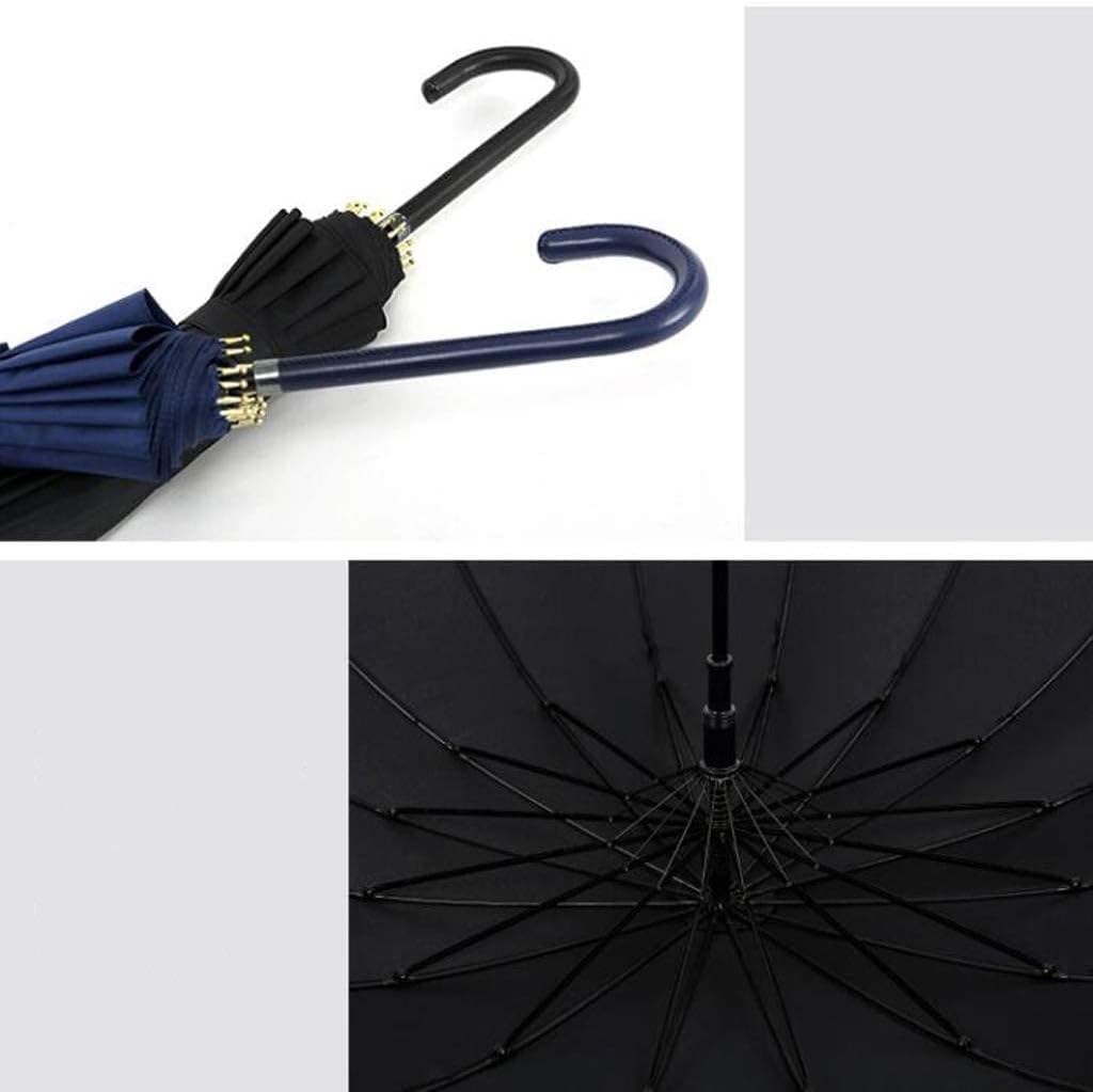 Travel umbrella Semi Automatic Big Umbrella Wooden Windproof Long Handle Windproof Umbrella Rain Women Men Outdoor umbrellas