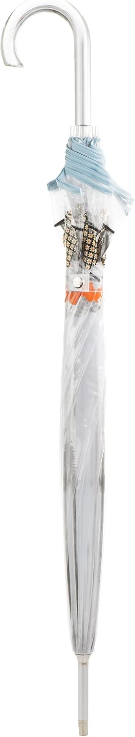 Adult Clear Bubble Umbrella with Dome Canopy, Lightweight Design, Wind and Rain Protection, Birds on a Wire, Adult - 51" Canopy