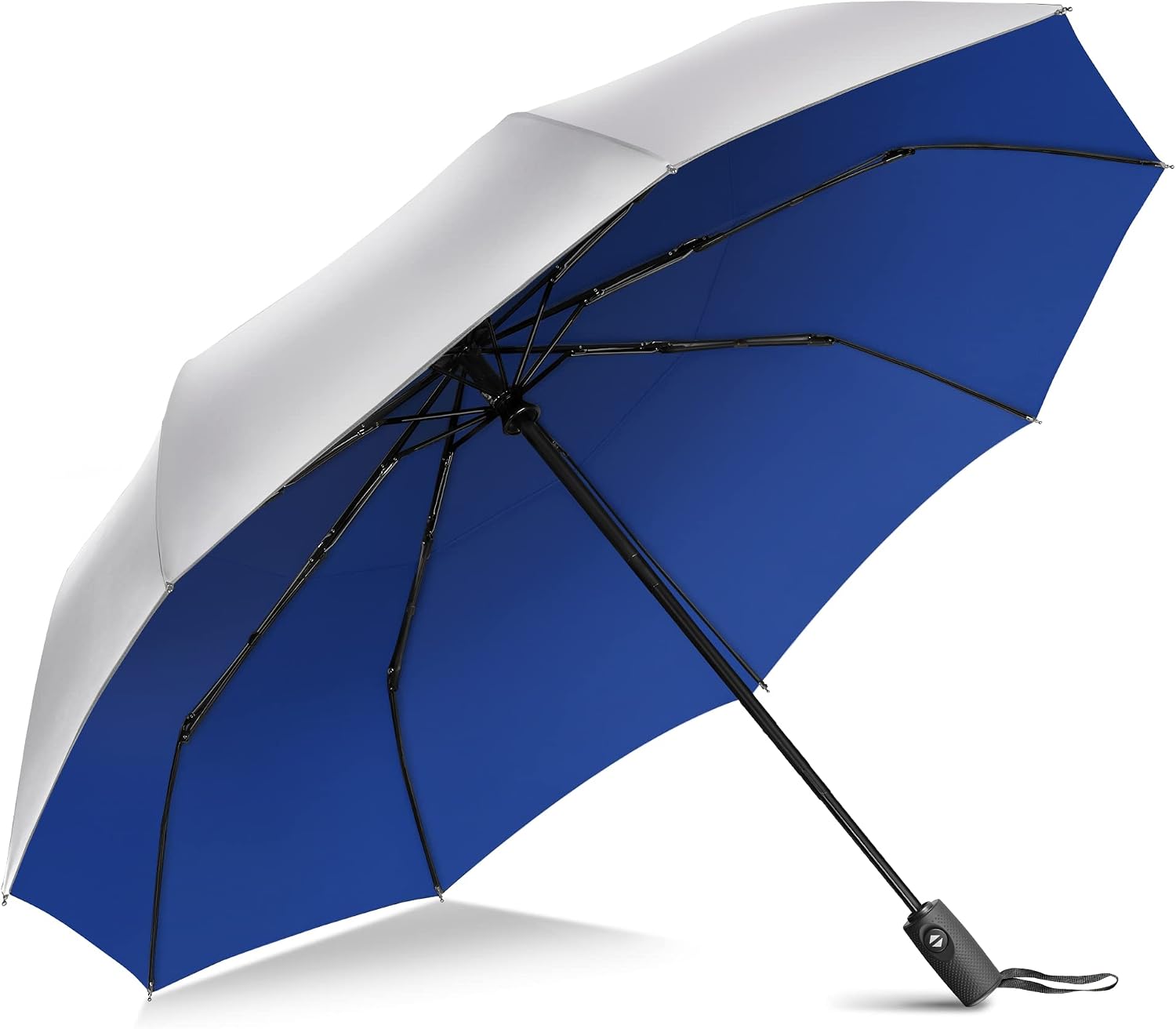 Travel Umbrella UV Protection, Small Automatic Portable Folding Umbrellas Compact Paraguas, Sun Parasol Windproof Shade UV Blocking Packable Lightweight for Women Men