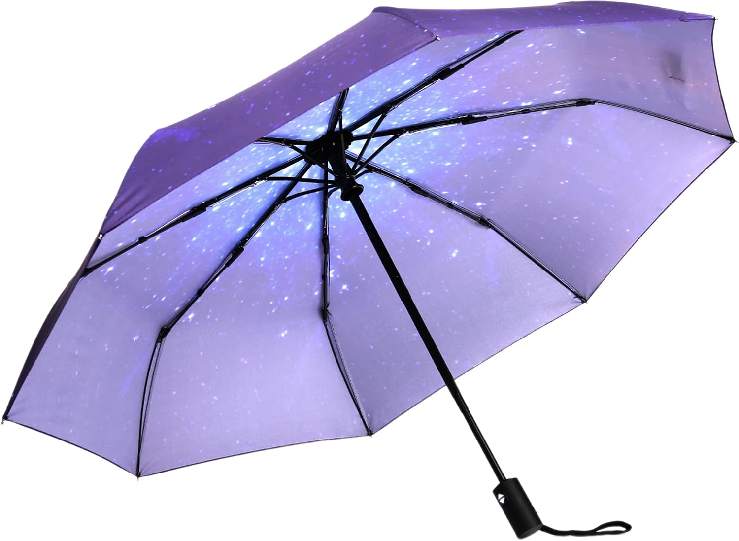 Travel Essentials Umbrella Windproof Compact Collapsible Light, Automatic, Strong and Portable, Wind Resistant, Folding Small Umbrella for Rain
