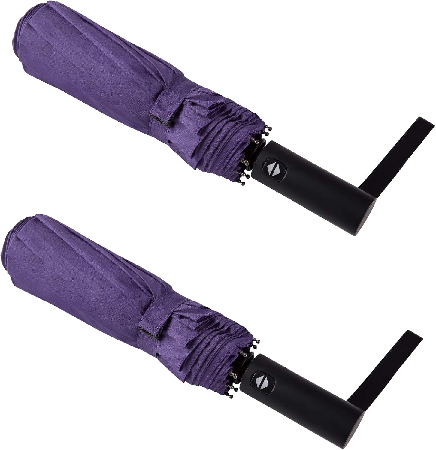 2 Packs Travel Umbrella Windproof Auto Open & Close Collapsible Folding Small Compact 10 & 8 RIBS Backpack Car travel Essentials Purse Umbrellas for Rain